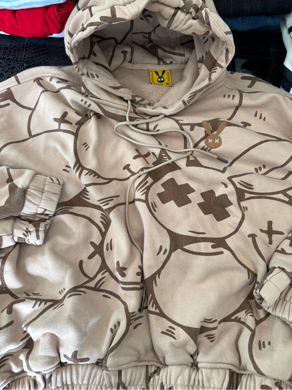 Graphic Pullover Hoodie Bad Bunny mens xl like new